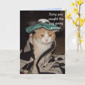 Grappig om goed te worden voor collega's kaart (Gele Bloem)