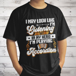 Grappig om in mijn hoofd te horen dat ik accordeon t-shirt