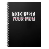 Grappig om je mam Sarcasm Sarcastisch Gezegde op t Notitieboek (Voorkant)