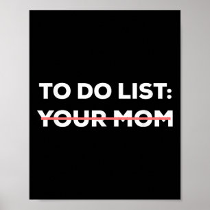 Grappig om je mam Sarcasm Sarcastisch Gezegde op t Poster