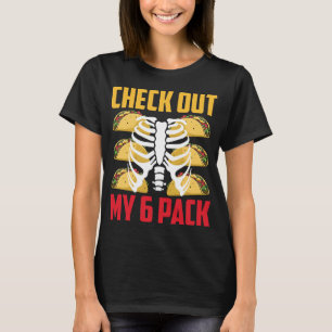 Grappig om mijn 6-pack te zien   Taco's & Ribs Pun T-shirt
