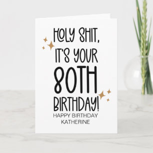 Grappig om ouder te worden 80ste verjaardag voor v kaart
