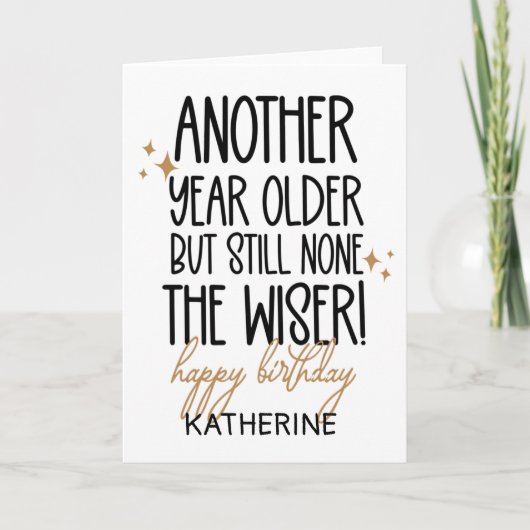 Grappig om ouder te worden voor vrienden kaart (Voorkant)