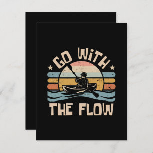 grappig om te kajakken informatiekaartje