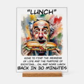 Grappig om te lunchen acryl teken acryl bord (Voorkant)