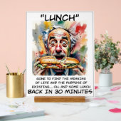 Grappig om te lunchen acryl teken acryl bord (Huwelijk)