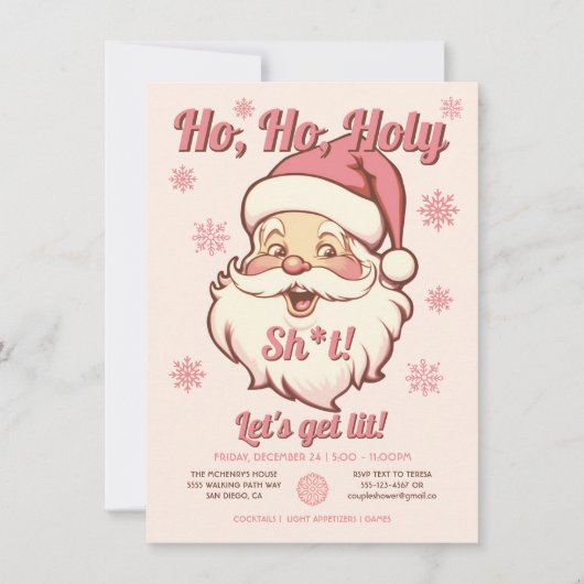 Grappig om verlicht te worden retro kerstfeest kaart (Voorkant)