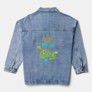 Grappig om voorzichtig te zijn of je eindigt in mi denim jacket