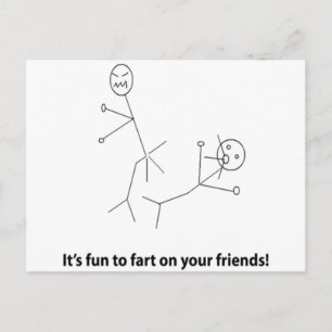 Grappig om vrienden te vinden briefkaart