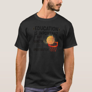 Grappig onderwijs is belangrijk, maar Basketball i T-shirt