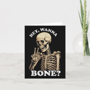 Grappig ongepast Halloween voor mannen Vrouwen Ske Kaart