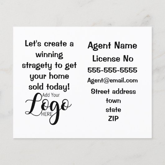 grappig onroerend goed dat je je volgende hond roo flyer (Achterkant)