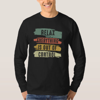 Grappig onthul alles is uit controle V T-shirt