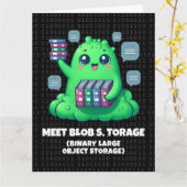 Grappig Ontmoet Blob S. Opslag Binaire Achtergrond Kaart (Gele Bloem)