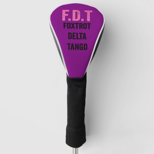Grappig ontwerp golfheadcover (Voorkant)