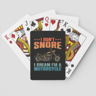 Grappig ontwerp van de motorfiets voor vrouwen R Pokerkaarten