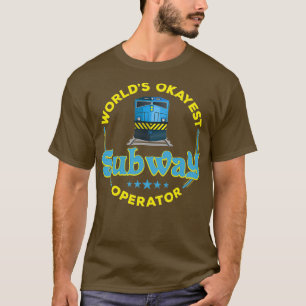 Grappig ontwerp van de ontwerper van de subwegexpl t-shirt