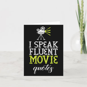 Grappig ontwerp van I Speak Fluent Movie Quotes & Kaart