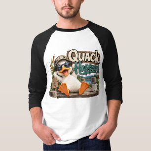 Grappig Ontwerp Visser Eend T-shirt