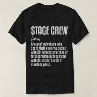 Grappig ontwerp voor definitie van toneelstaf t-shirt