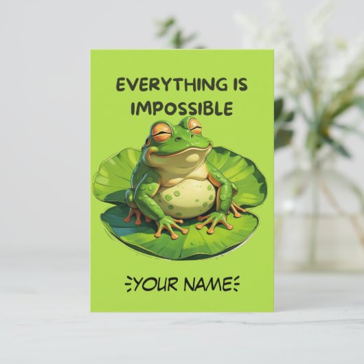 Grappig ontwerp voor Humor liefhebbers en overdenk Bedankkaart