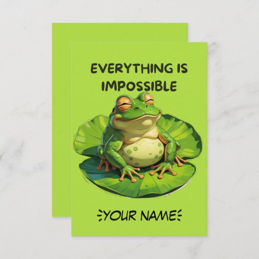 Grappig ontwerp voor Humor liefhebbers en overdenk Bedankkaart (Voorkant / Achterkant)