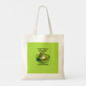 Grappig ontwerp voor Humor liefhebbers en overdenk Tote Bag (Achterkant)