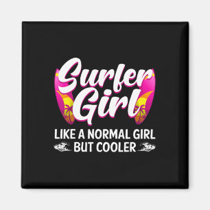 Grappig ontwerp voor surfermeisjes voor surfende v magneet