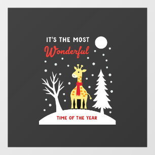Grappig ontwerp voor vrouwen meisjes safari-giraff raamsticker