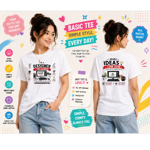 Grappig Ontwerper Design Grafisch Ontwerper Koff Tri-Blend Shirt