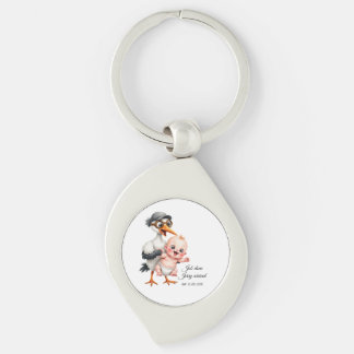 Grappig ontworpen sleutelhanger baby shower verste