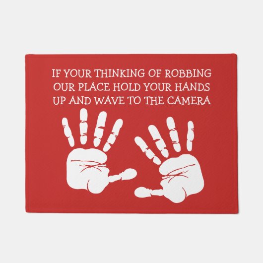 Grappig onwelkome Vloermatten van Security Joke Deurmat (Voorkant)