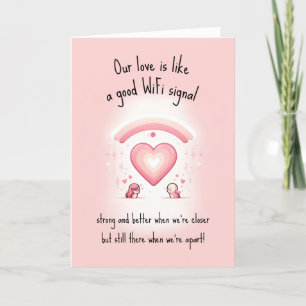 Grappig Onze liefde is als   Verre Valentijnsdag Feestdagen Kaart