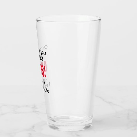 Grappig OOPS... Ik dacht dat ik op MUTE was. Glas (Links)