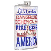 Grappig op 4 juli vuurwerk Beer Onafhankelijkheids Heupfles (Rechts)