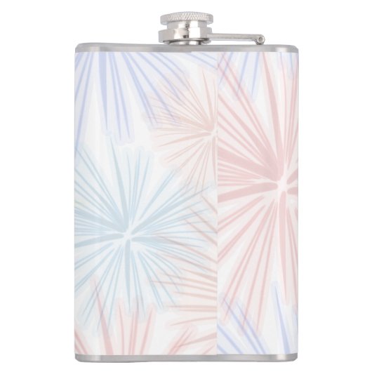 Grappig op 4 juli vuurwerk Beer Onafhankelijkheids Heupfles (Achterkant)