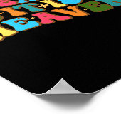 Grappig op aarde zoals het is in de hemel Groovy E Poster (Hoek)