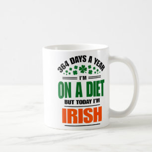 Grappig Op Dieet En Ierse St Patricks Day Klaver Koffiemok