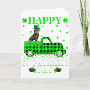 Grappig Op Een Dieet En Ierse St Patricks Day Klav Kaart