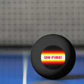 Grappig op FIRE Smack Talk Red Black Pingpongballen (Net)