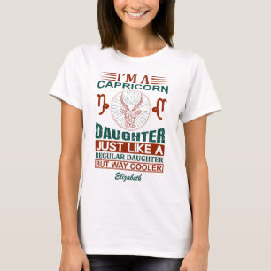 Grappig op maat Ik ben een Steenbok dochter Sterre T-shirt