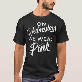 Grappig op woensdag Draag we roze T-shirt