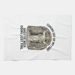 Grappig Opgstanding Grotten Vintage Gravure Shirt  Theedoek