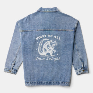 Grappig Opossum - Ik ben een genot Denim Jacket