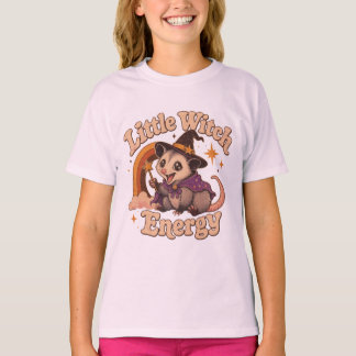 Grappig Opossum Little Witch Energie T-shirt