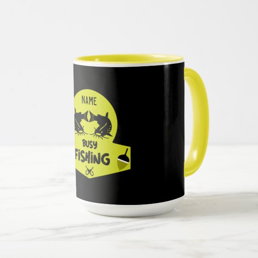 Grappig origineel viscadeautje mok (Voorkant rechts)