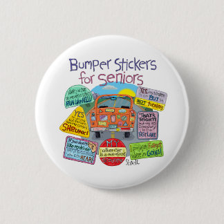 Grappig oude Geezer Bumperstickers, kaarten en ges Ronde Button 5,7 Cm