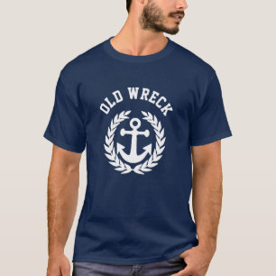 Grappig oude wrak t-shirt