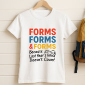 Grappig Ouder Shirt; Leuke School Paperwork Ouder T-shirt