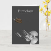 Grappig ouder worden over de heuvel Verjaardag Kaart (Gele Bloem)